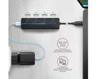 Axagon HUE-C1C, 4x USB 5Gbps TRAVEL hub, USB-C, USB-C - 1353427 - zdjęcie 2